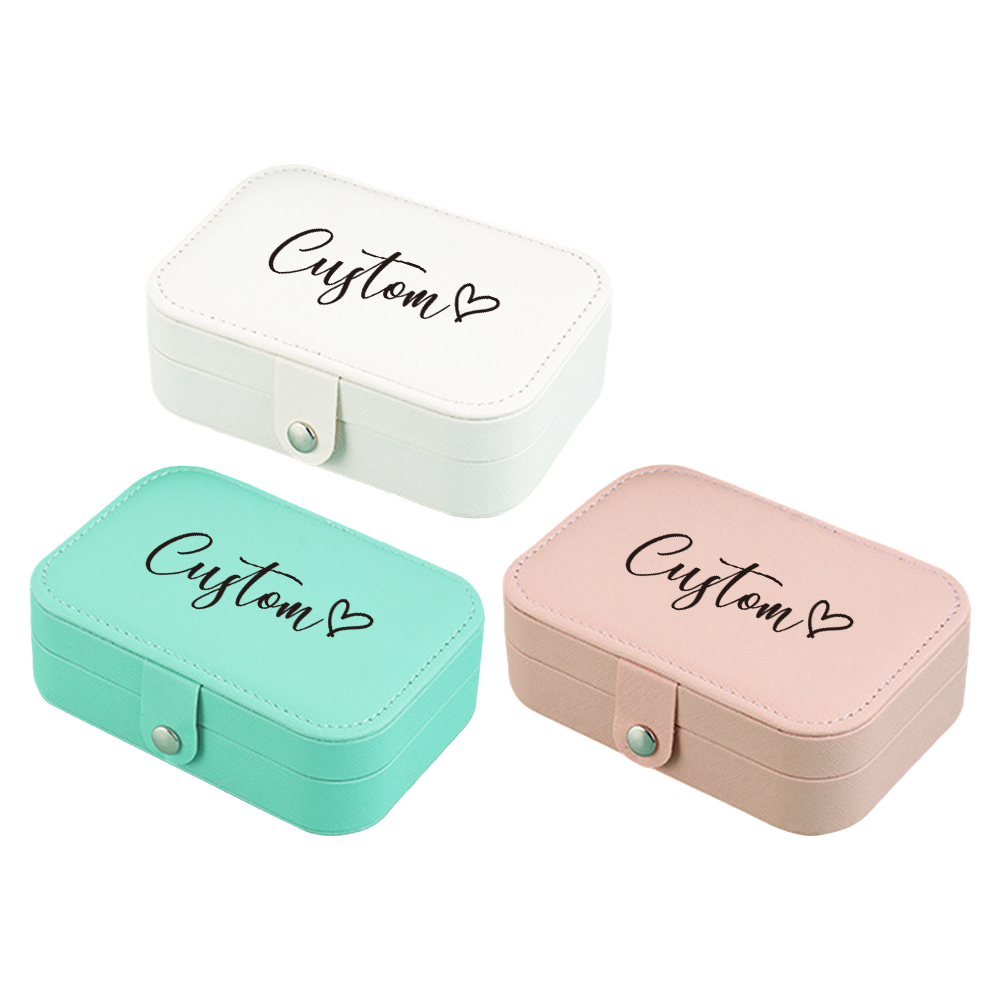 Jewelry & Watches Bench - Personalized Customized Portable Button Jewelry Box