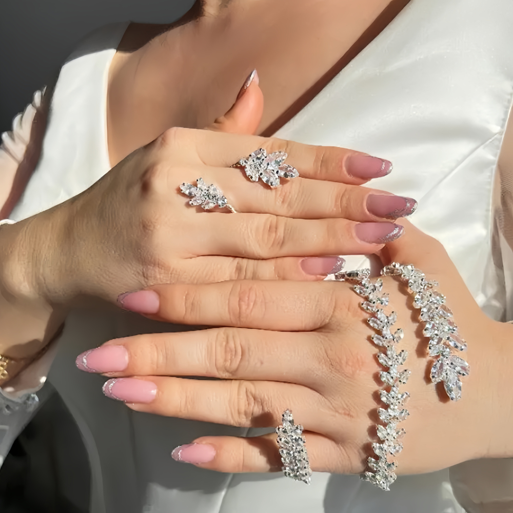 Luxury Gifts Jewelry & Watches Namfleg Mostar - XSBODY Luxury Palm Bracelet Ring Set