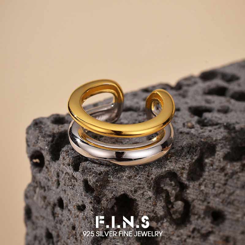 Ear Cuff No Piercing - F.I.N.S 1PC Minimalist S925 Sterling Silver