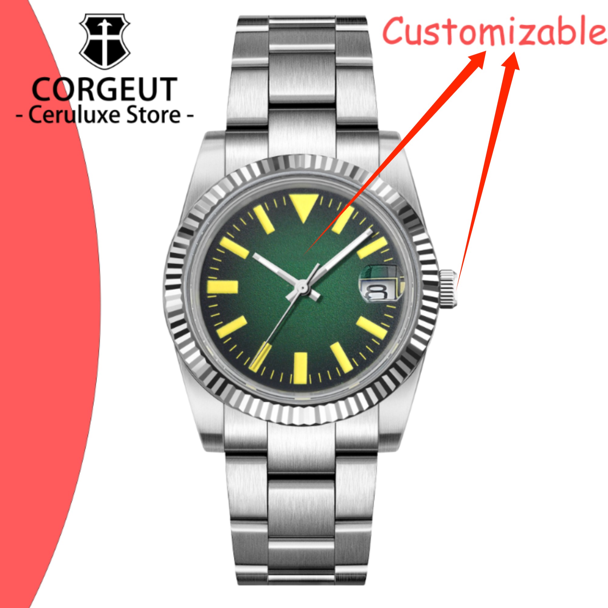 Jewellery Watch - Custom Logo 36/39mm New NH35 Automatic