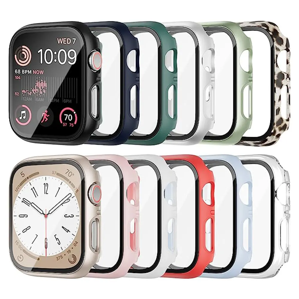 Jewelry Smart Watches - Glass+cover For Apple Watch Case series