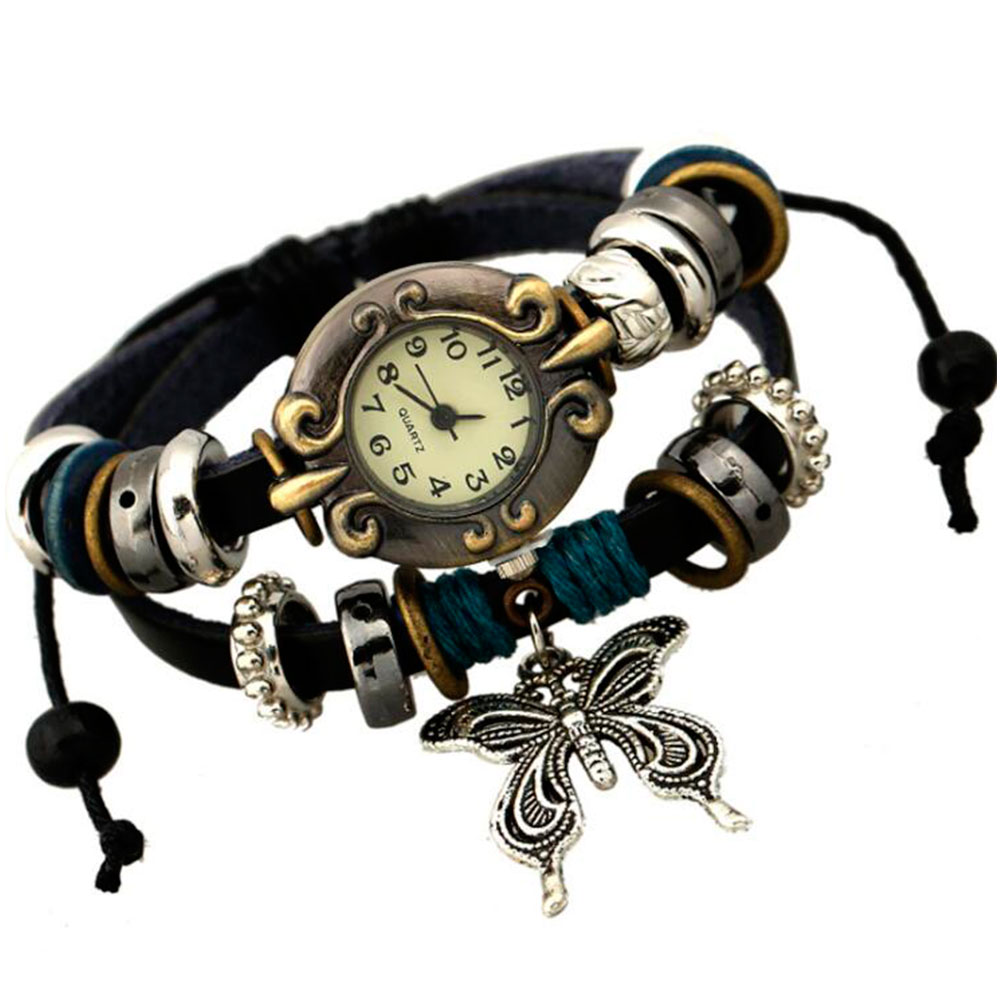 Jewelry Making Watches - Handmade Butterfly Beads Bracelet Quartz Watch