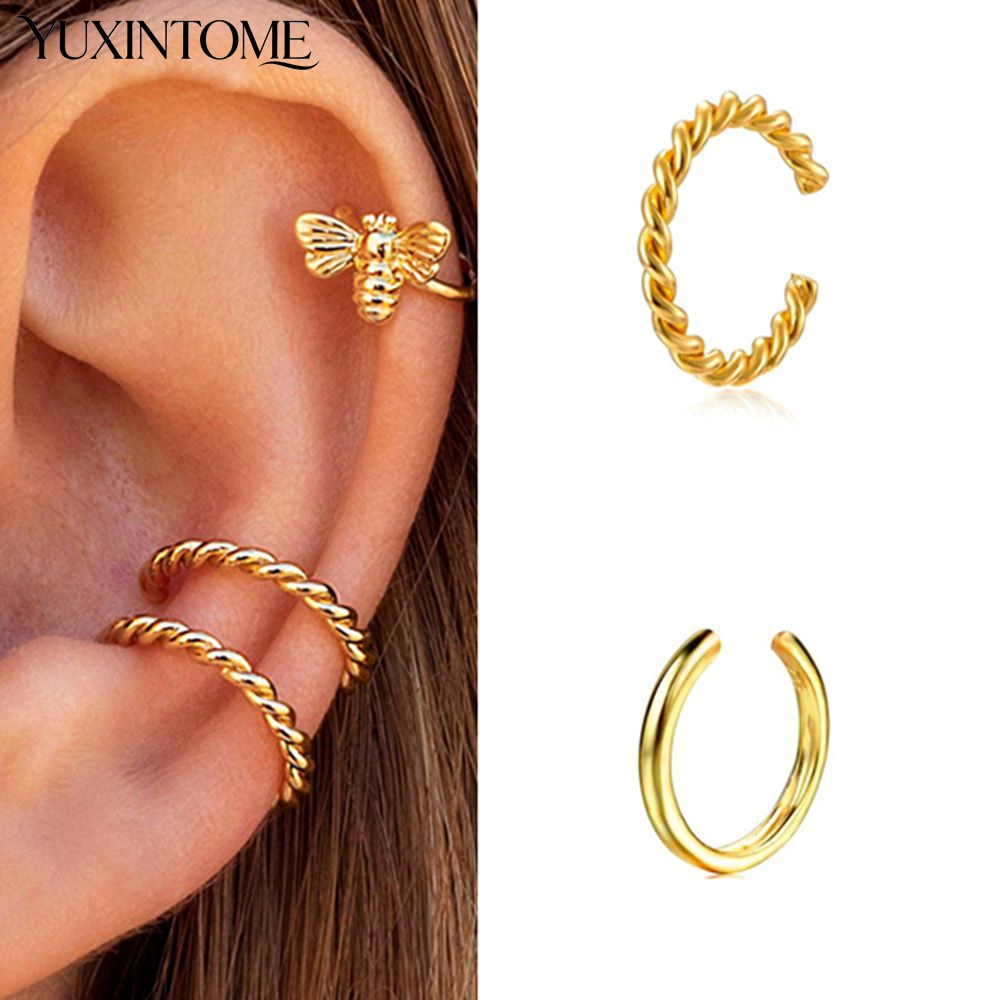 1PC 24k Gold-Plated Silver Spi - Ear Cuff No Piercing review and price