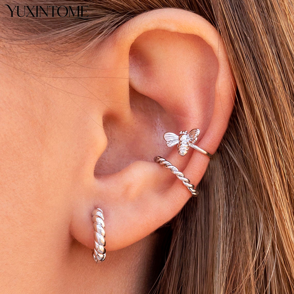 1PC 24k Gold-Plated Silver Spi - Ear Cuff No Piercing review and price