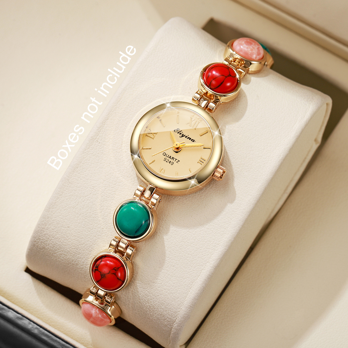 (Beads Color Random) 1/2PCS El - Jewelry Making Watches review and price