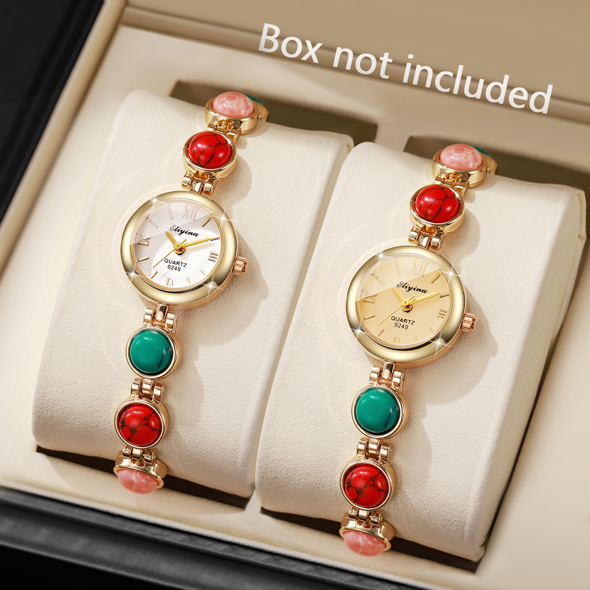 (Beads Color Random) 1/2PCS El - Jewelry Making Watches review and price