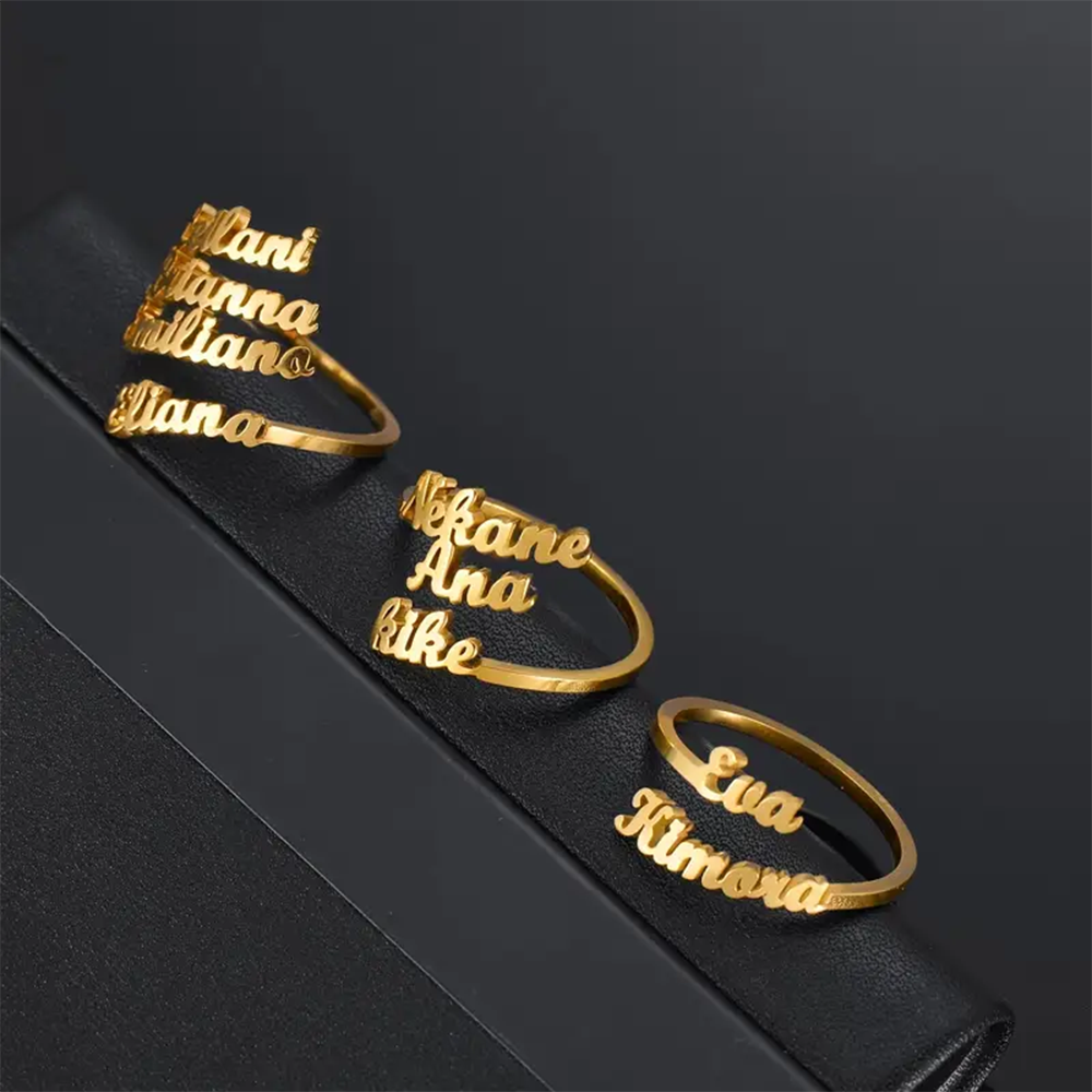 Custom Multiple Names Rings Fo - Statement Cocktail Ring review and price