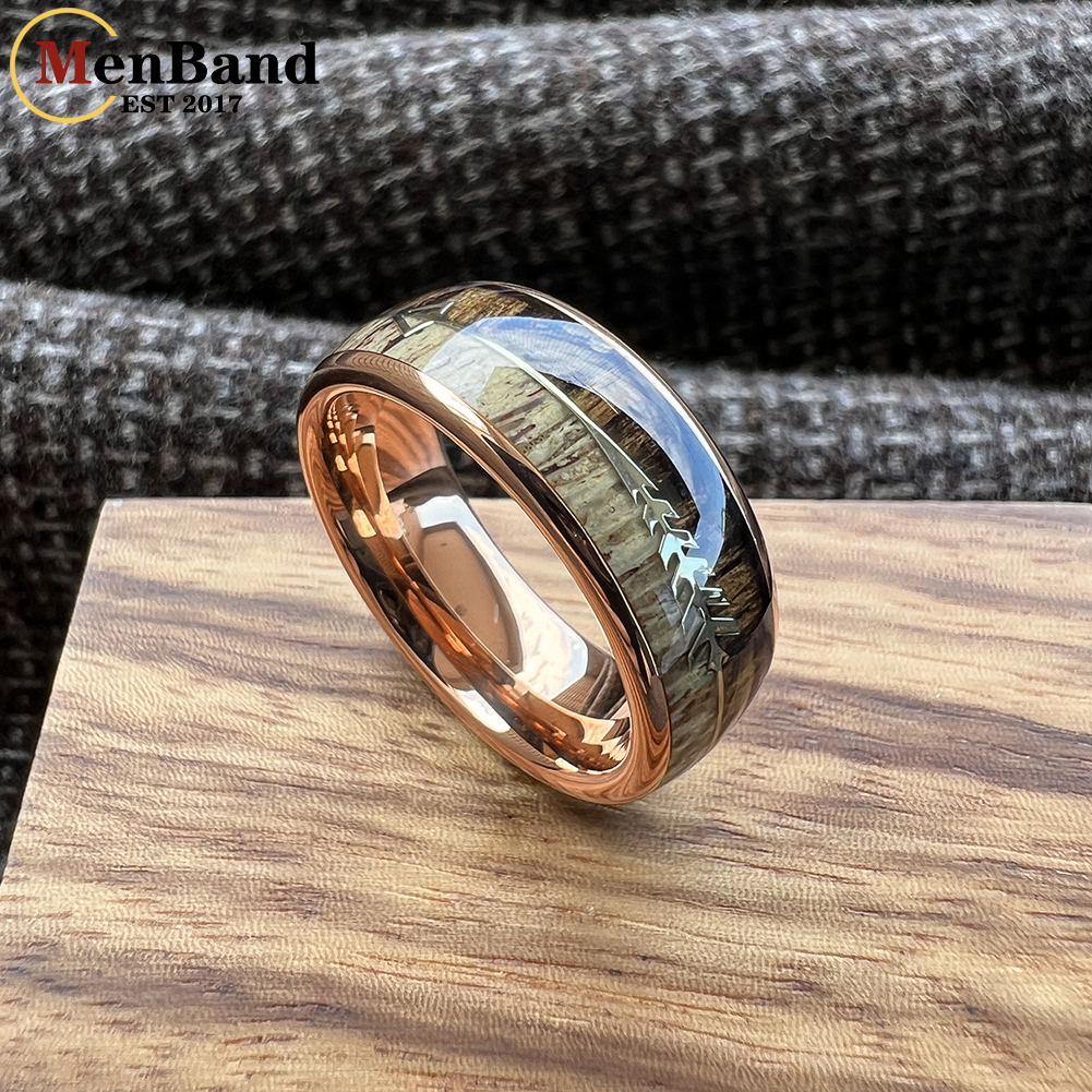 MenBand 6/8MM Koa Zebra Wood A - Statement Cocktail Ring review and price