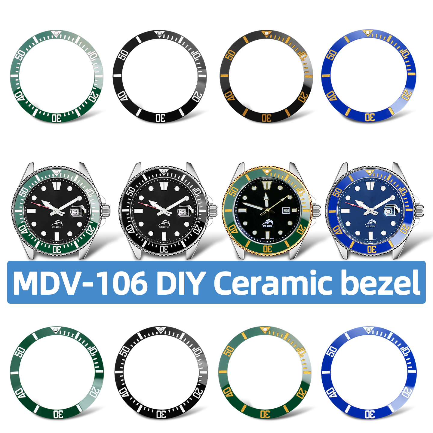 MDV-106 inclined ceramic ring  - Jewelry Making Watches review and price