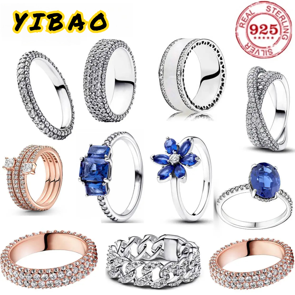Dazzling all zirconia 100% 925 - Statement Cocktail Ring review and price