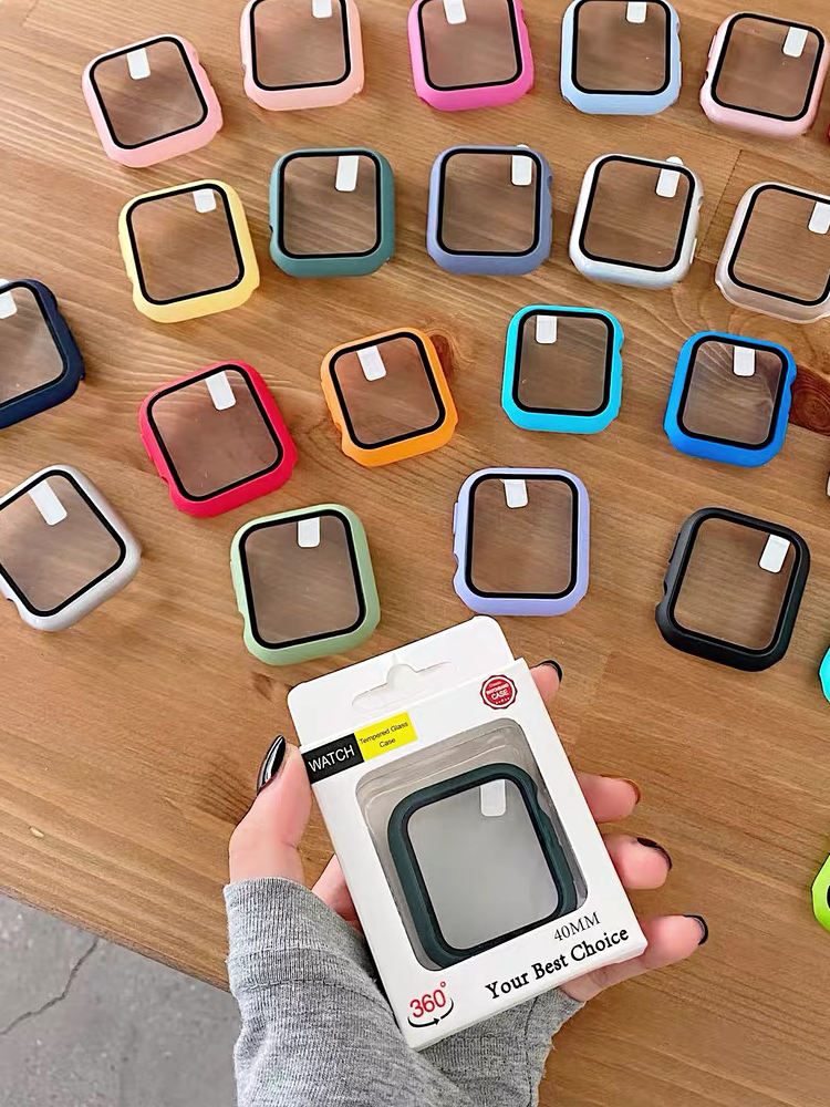 Tempered Glass+Case For Apple  - Jewelry Smart Watches review and price
