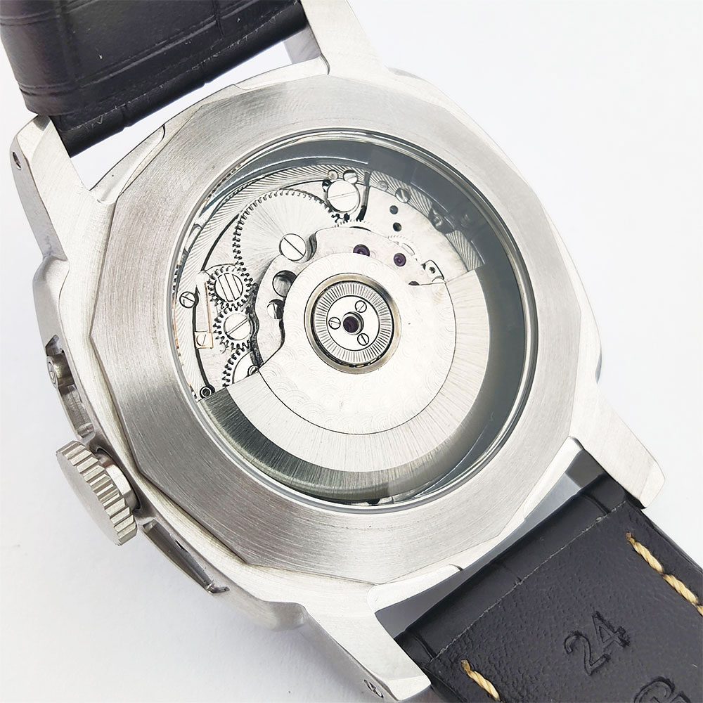 44mm Men's watch Seagull st255 - Leather Bracelet review and price