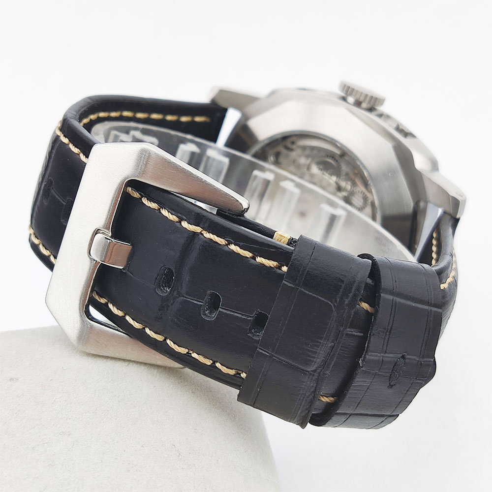 44mm Men's watch Seagull st255 - Leather Bracelet review and price