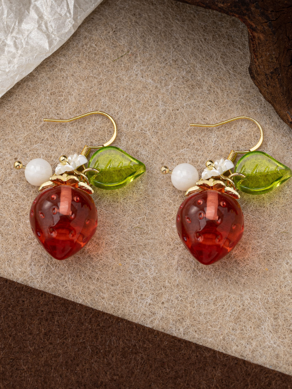Cute Stberry Fruit Ear Cuffs f - Ear Cuff No Piercing review and price