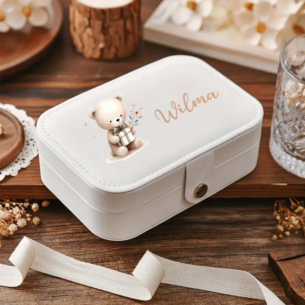1 customized name jewelry box, - Leather Bracelet review and price