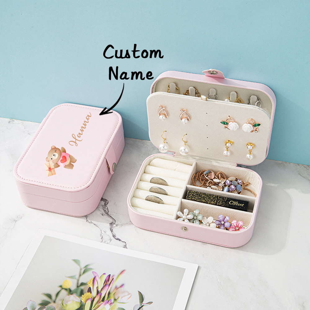 1 customized name jewelry box, - Leather Bracelet review and price