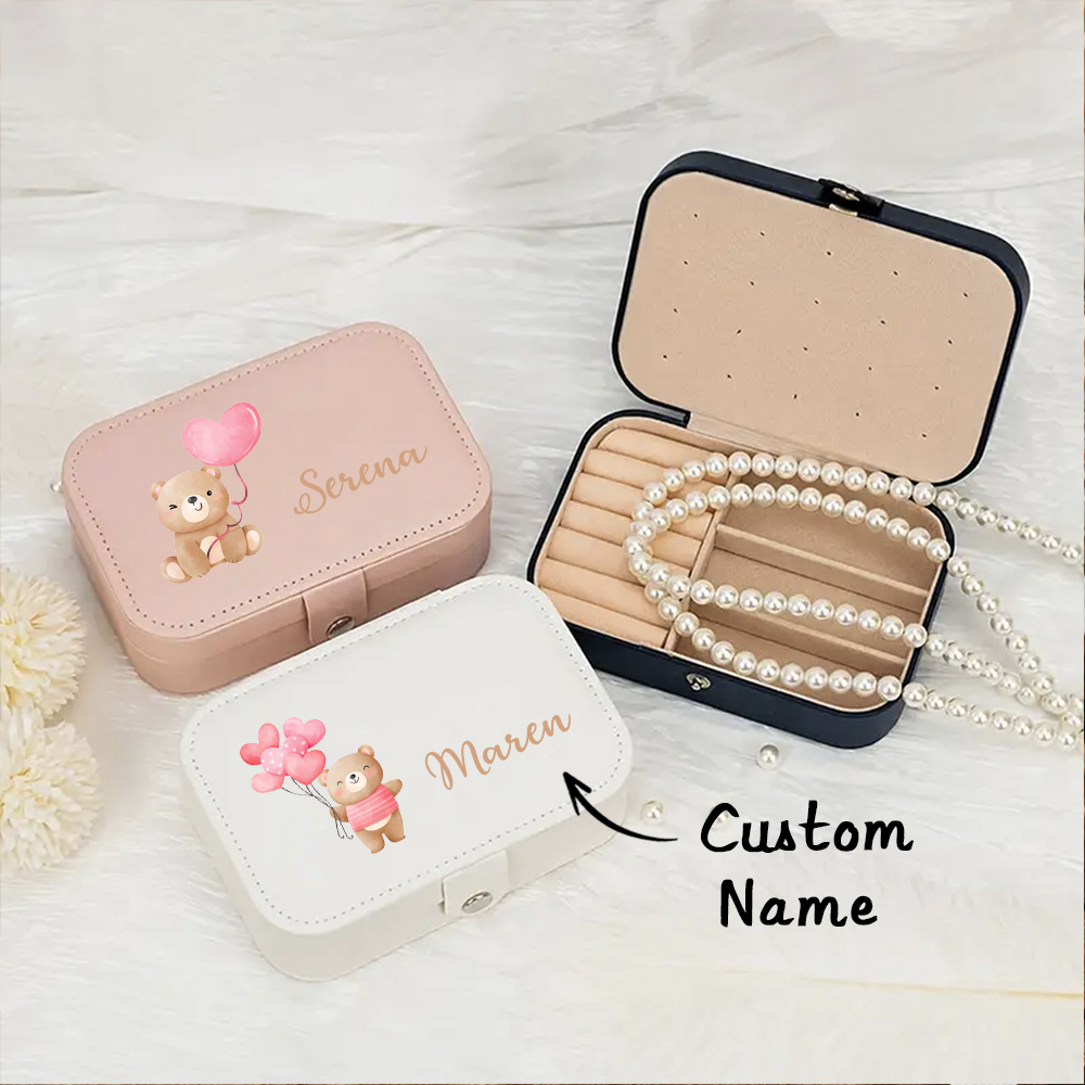 1 customized name jewelry box, - Leather Bracelet review and price