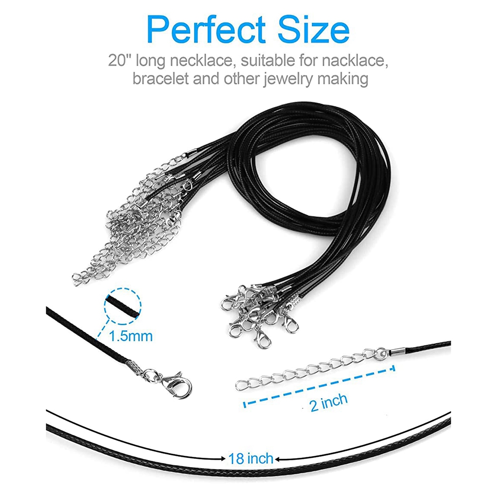 ABQR 24PCS Cord Necklace, 20 i - Jewelry & Watches Bench review and price