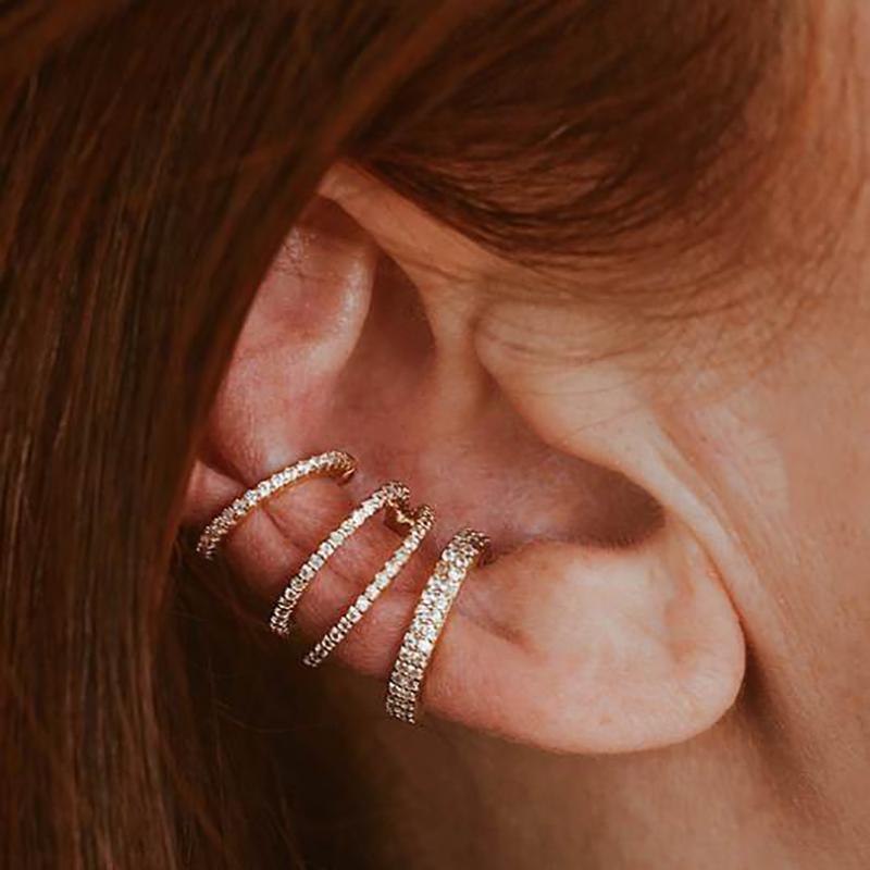 CRMYA Luxury Gold Silver Fille - Ear Cuff No Piercing review and price