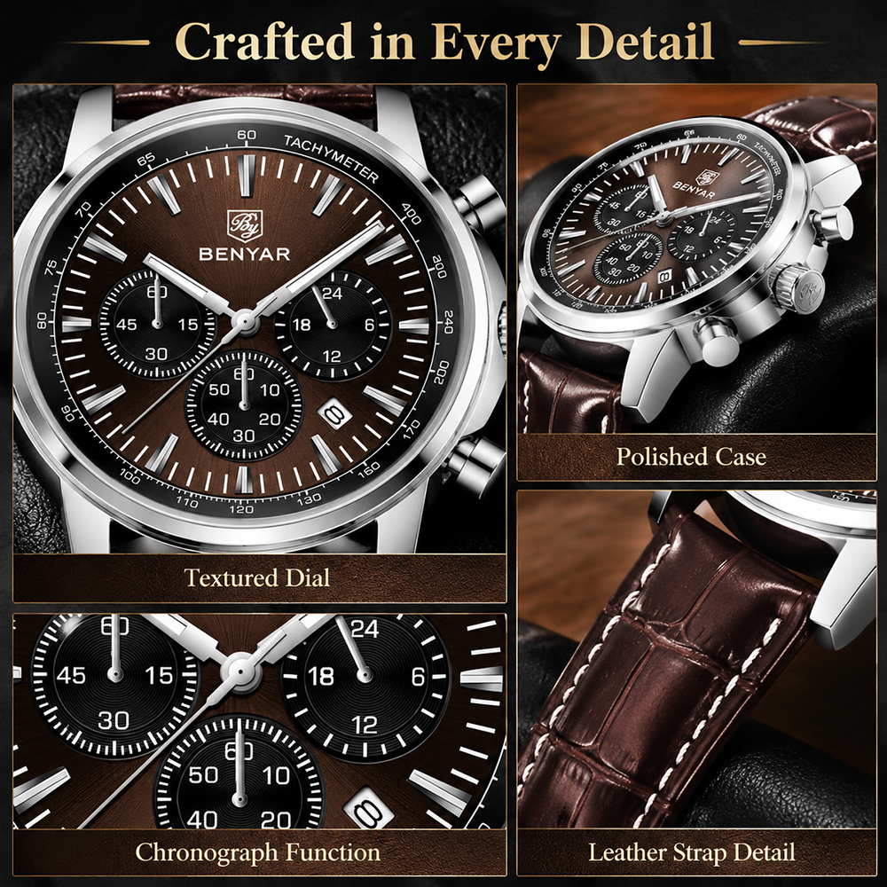 BENYAR Top brand multifunction - Leather Bracelet review and price