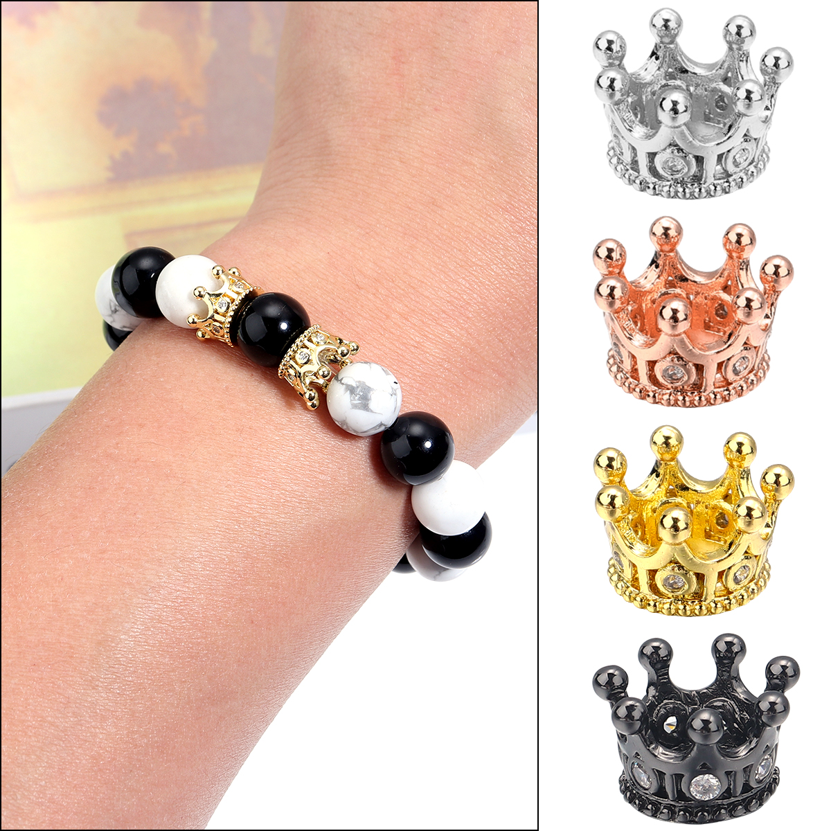 2pcs/lot Copper Inlaid Zircon  - Rose Gold Bracelet review and price