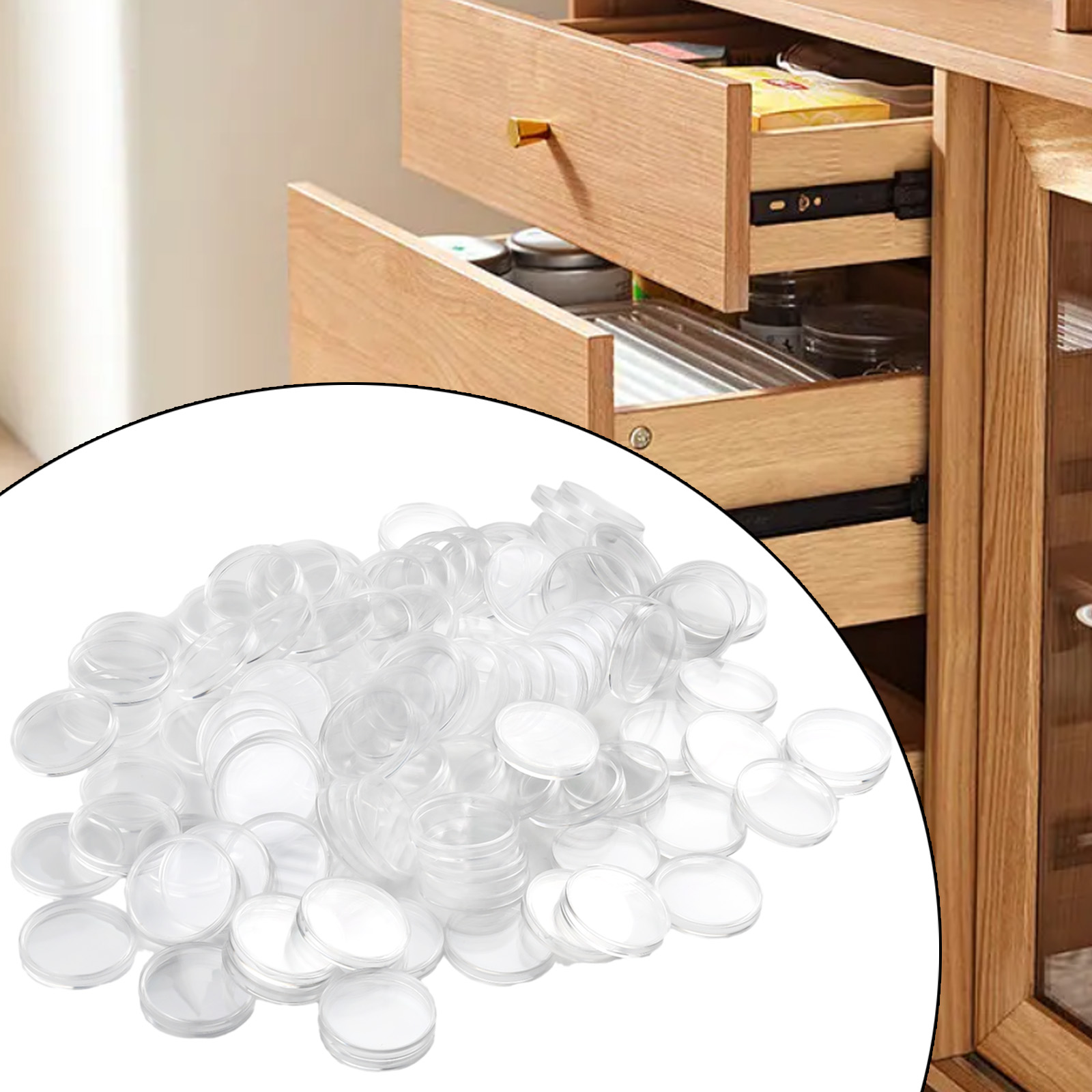 100Pcs Transparent Plastic Rou - Collectors Coins Jewelry & Watches Of Smithtown review and price