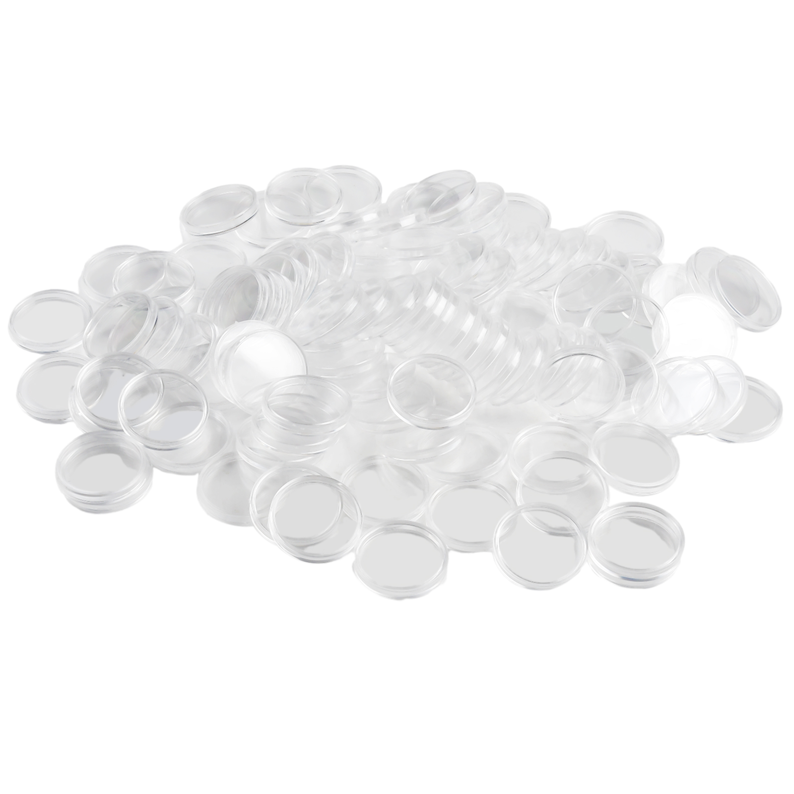 100Pcs Transparent Plastic Rou - Collectors Coins Jewelry & Watches Of Smithtown review and price
