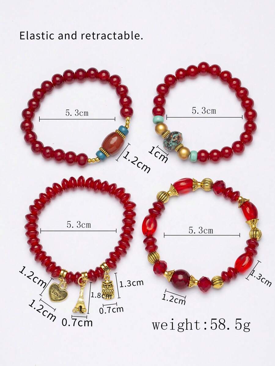 1 Set Of 4pcs Boho Style Decor - Jewelry & Watches Bench review and price