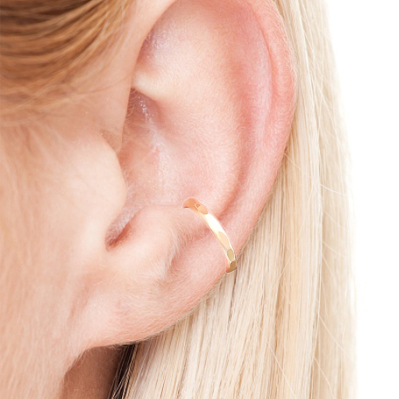 925 Silver Ear Clip 14K Gold F - Ear Cuff No Piercing review and price