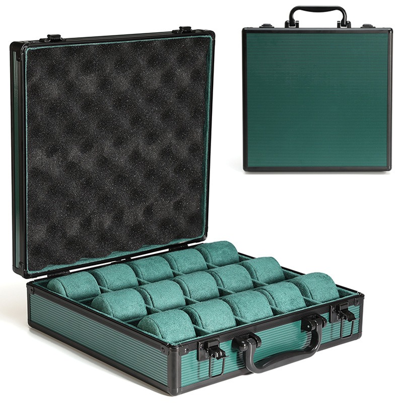 Aluminum Green Watch Box Mens  - Jewelry Rolex Watches review and price