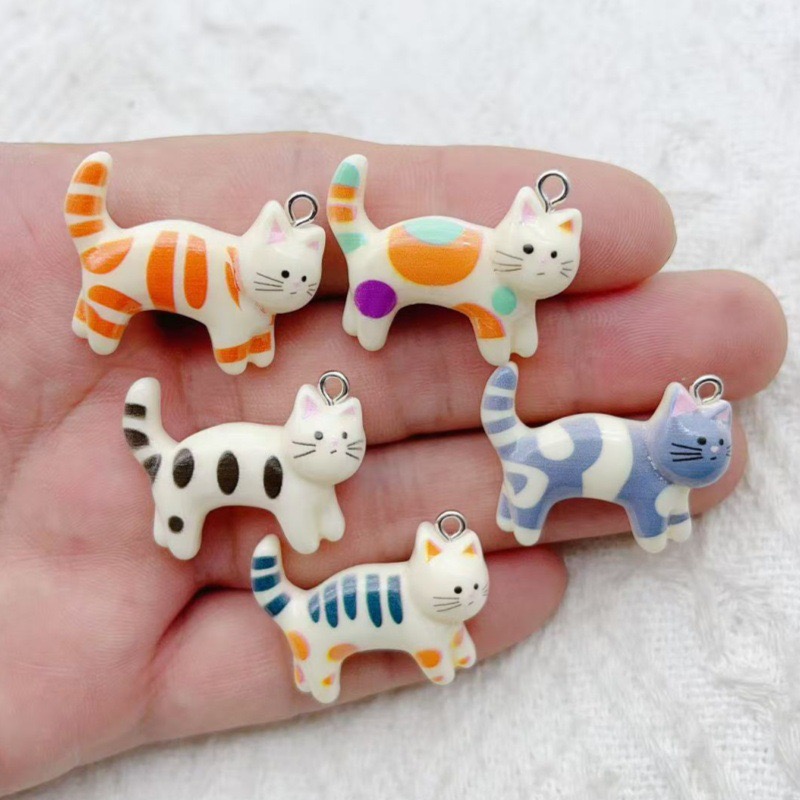10pcs resin cartoon cat animal - Jewelry & Watches Bench review and price