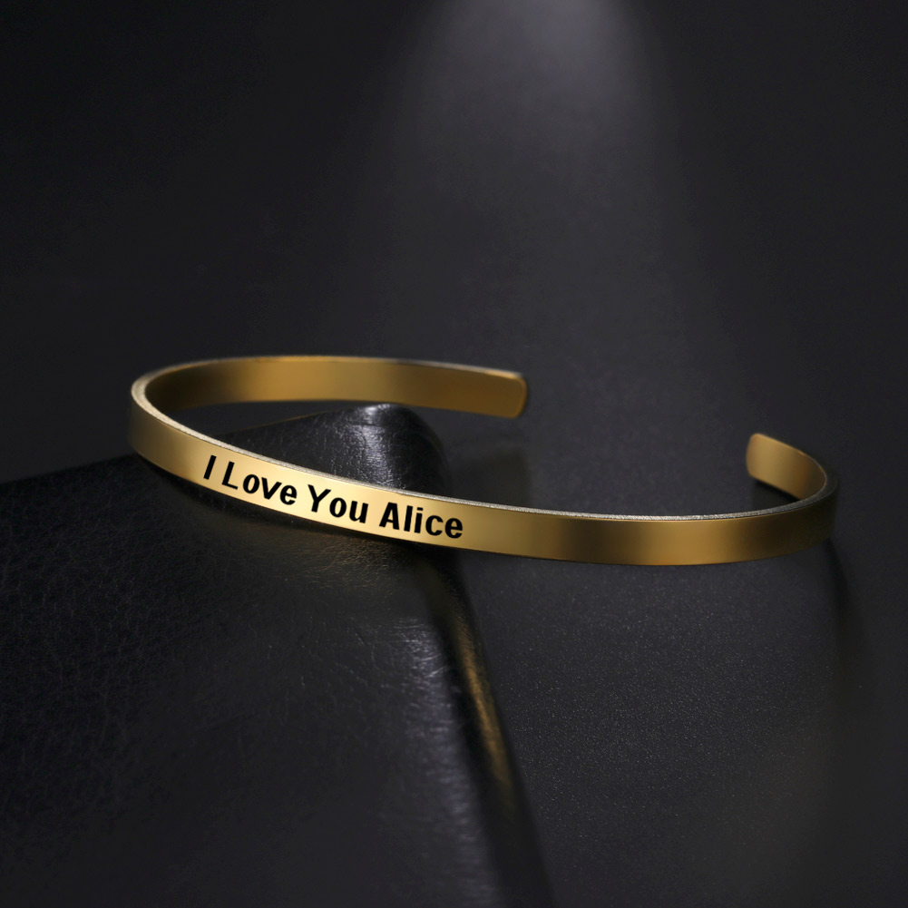 Name Bangle Personalized Brace - Rose Gold Bracelet review and price