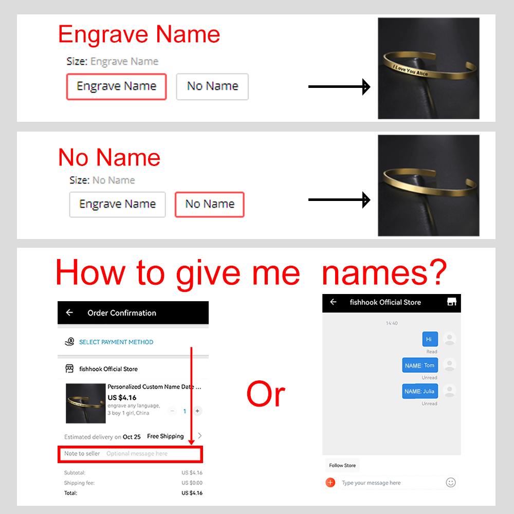 Name Bangle Personalized Brace - Rose Gold Bracelet review and price