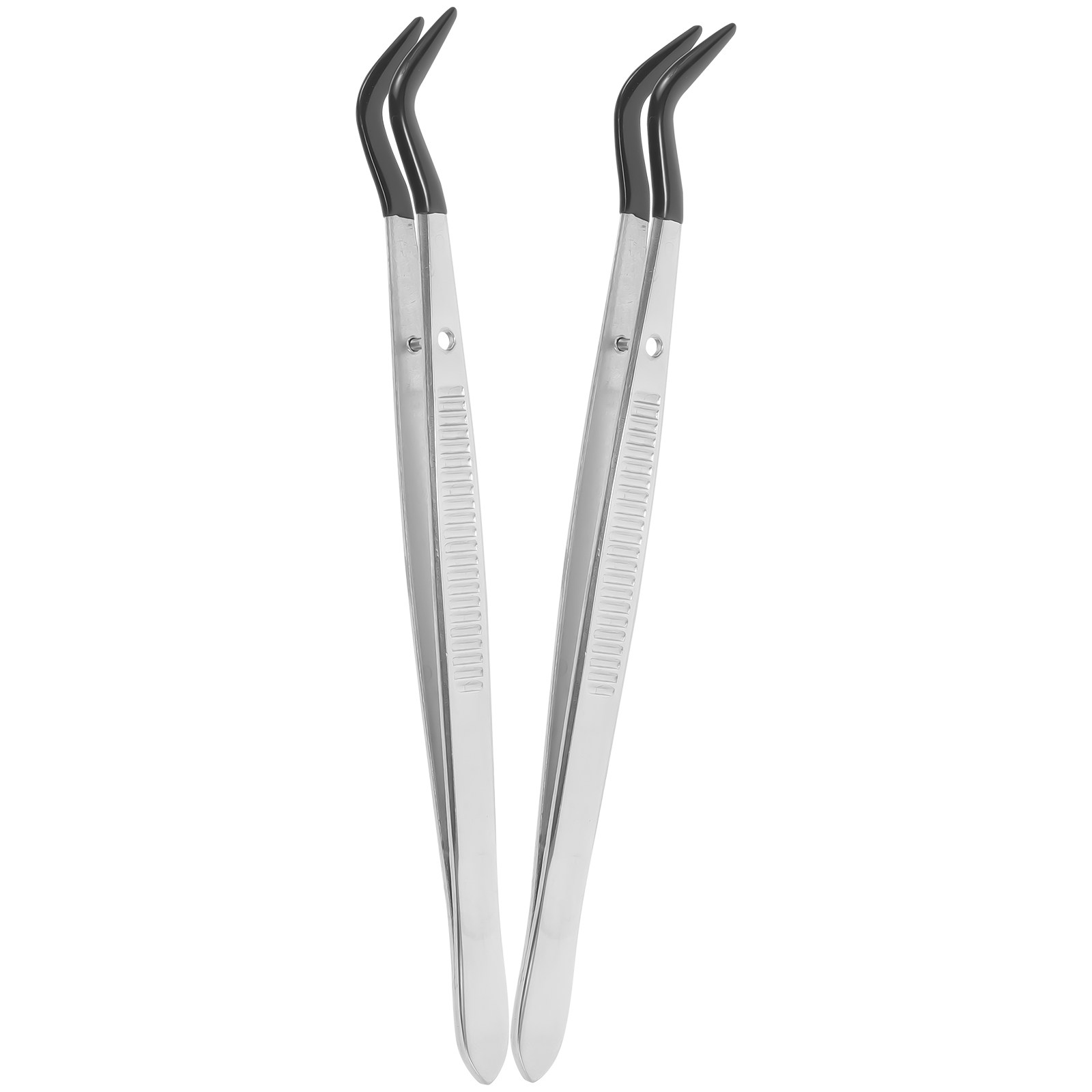 2Pcs Rubber Tipped Bent Tweeze - Collectors Coins Jewelry & Watches Of Smithtown review and price