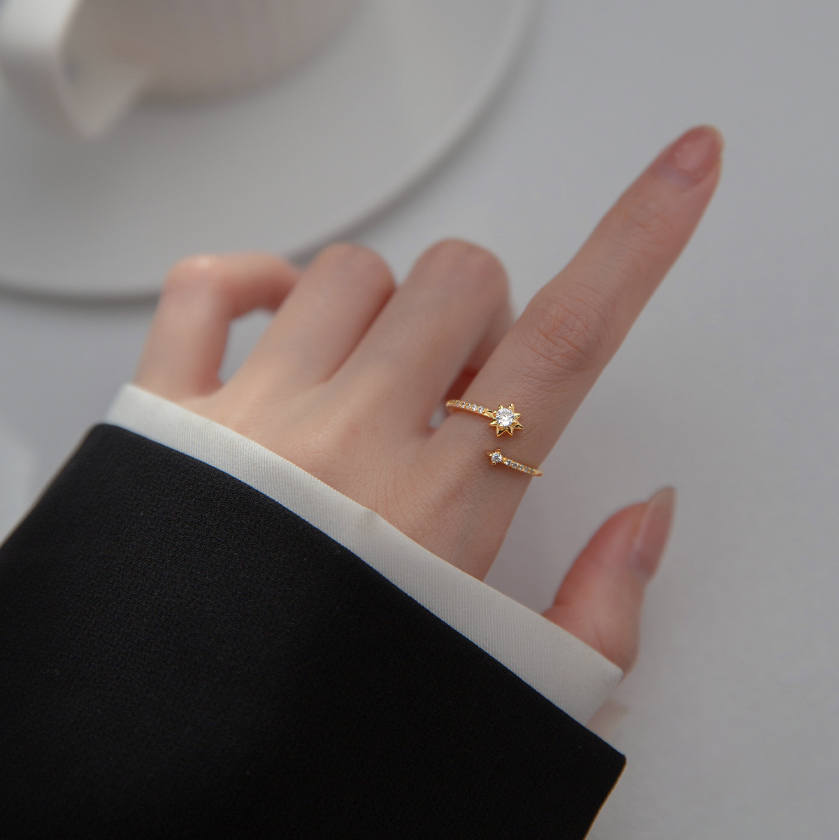 New in 925 Sterling Silver Zir - Statement Cocktail Ring review and price