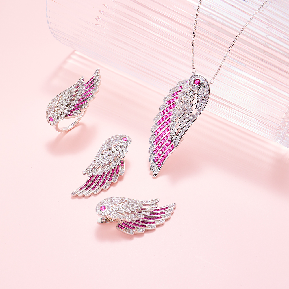 IN JEWELIFE Cubic Zircon Wings - Paradise Jewelry & Watches Llc Photos review and price