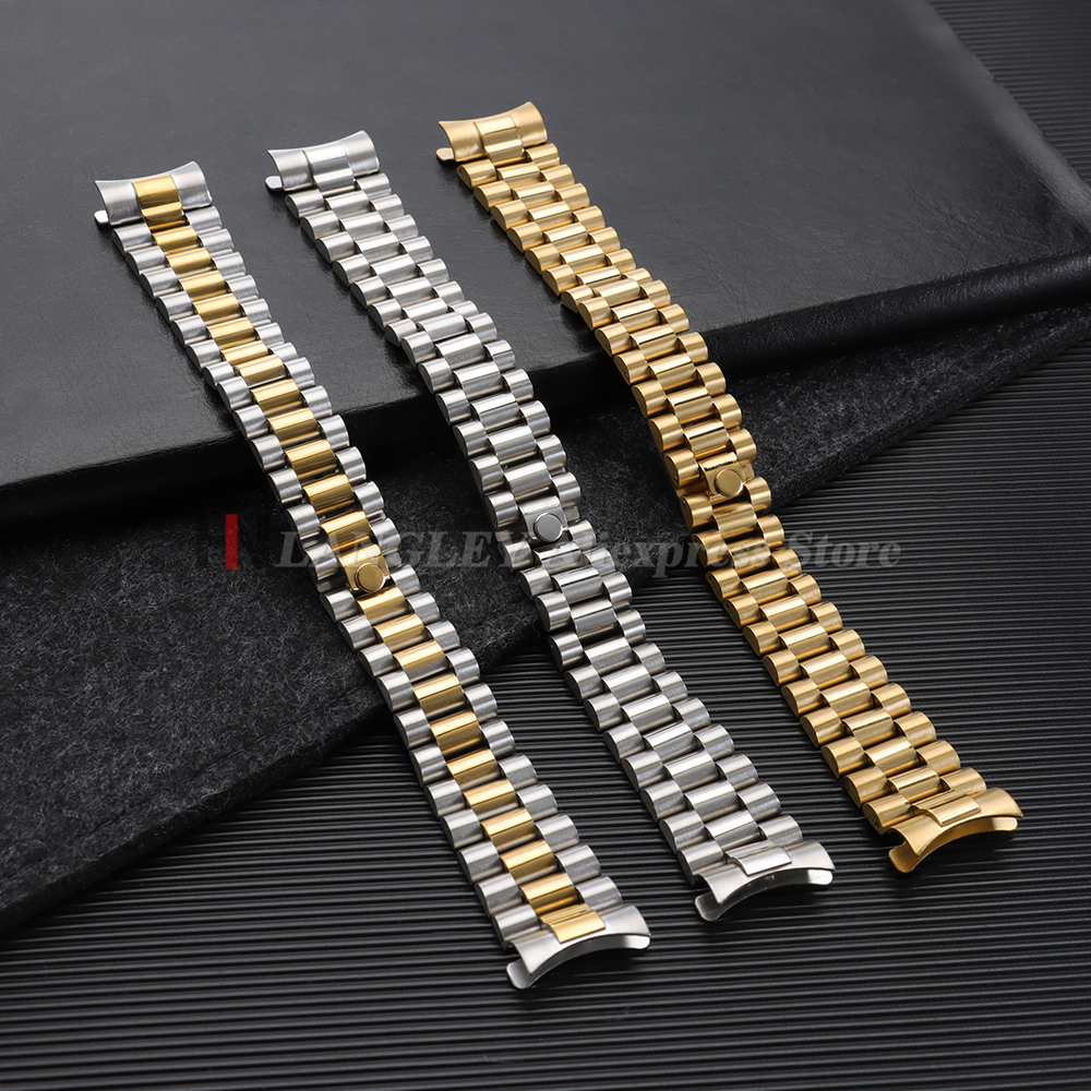Curved End Stainless Steel Wat - Jewelry Rolex Watches review and price