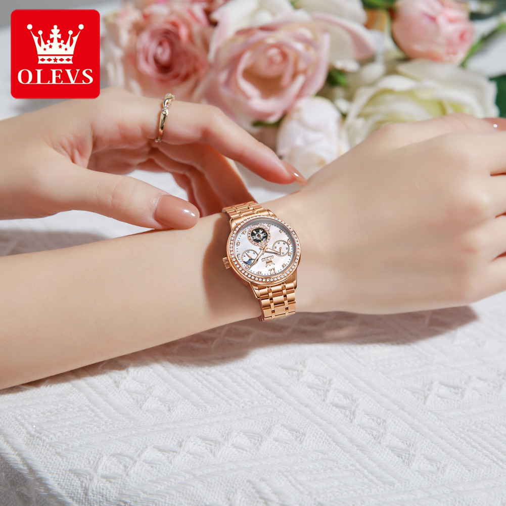 OLEVS Women's Watches Top Bran - Leather Bracelet review and price