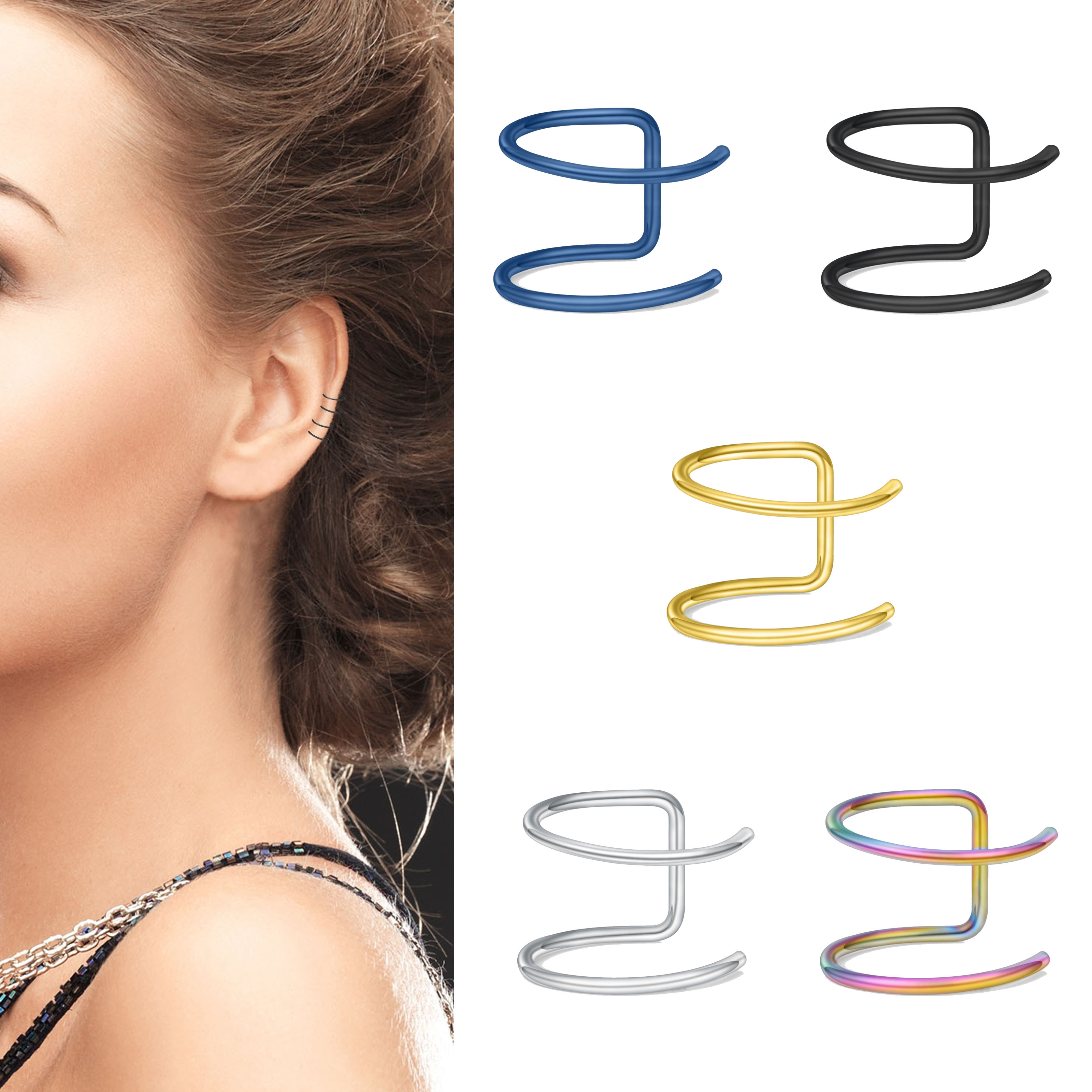 2pcs New No-Piercing Ear Cuffs - Ear Cuff No Piercing review and price
