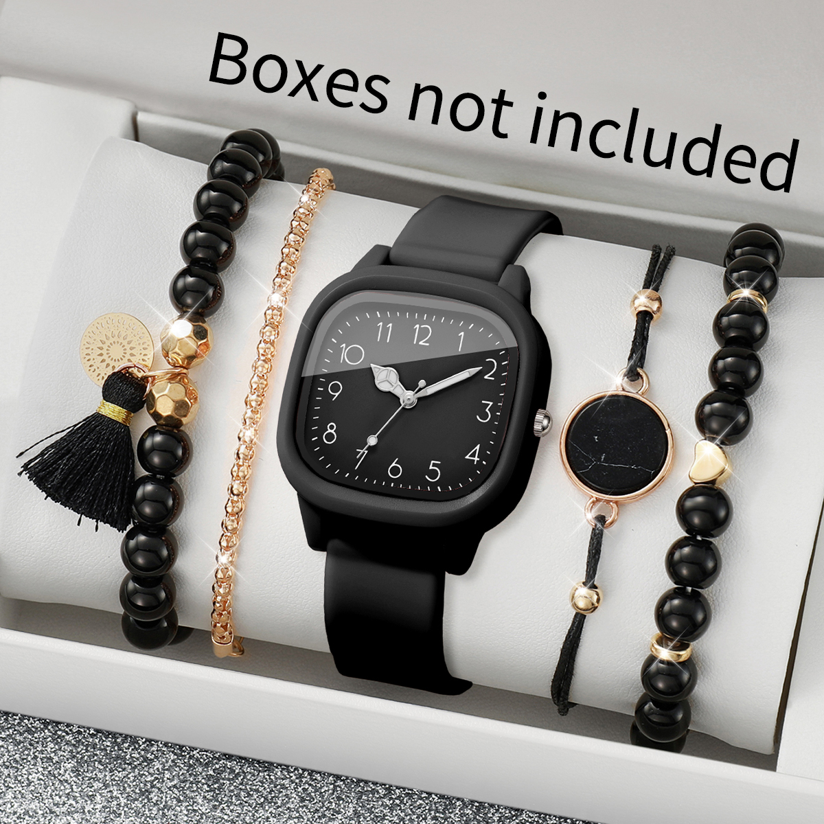 5PCS Fashion Square Women Watc - Jewelry Making Watches review and price