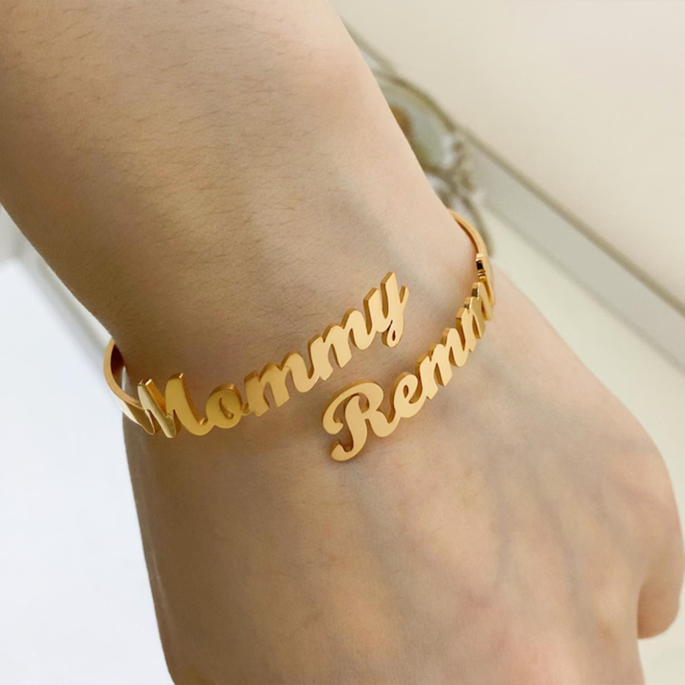 Customize Two Name Bracelets,  - Rose Gold Bracelet review and price