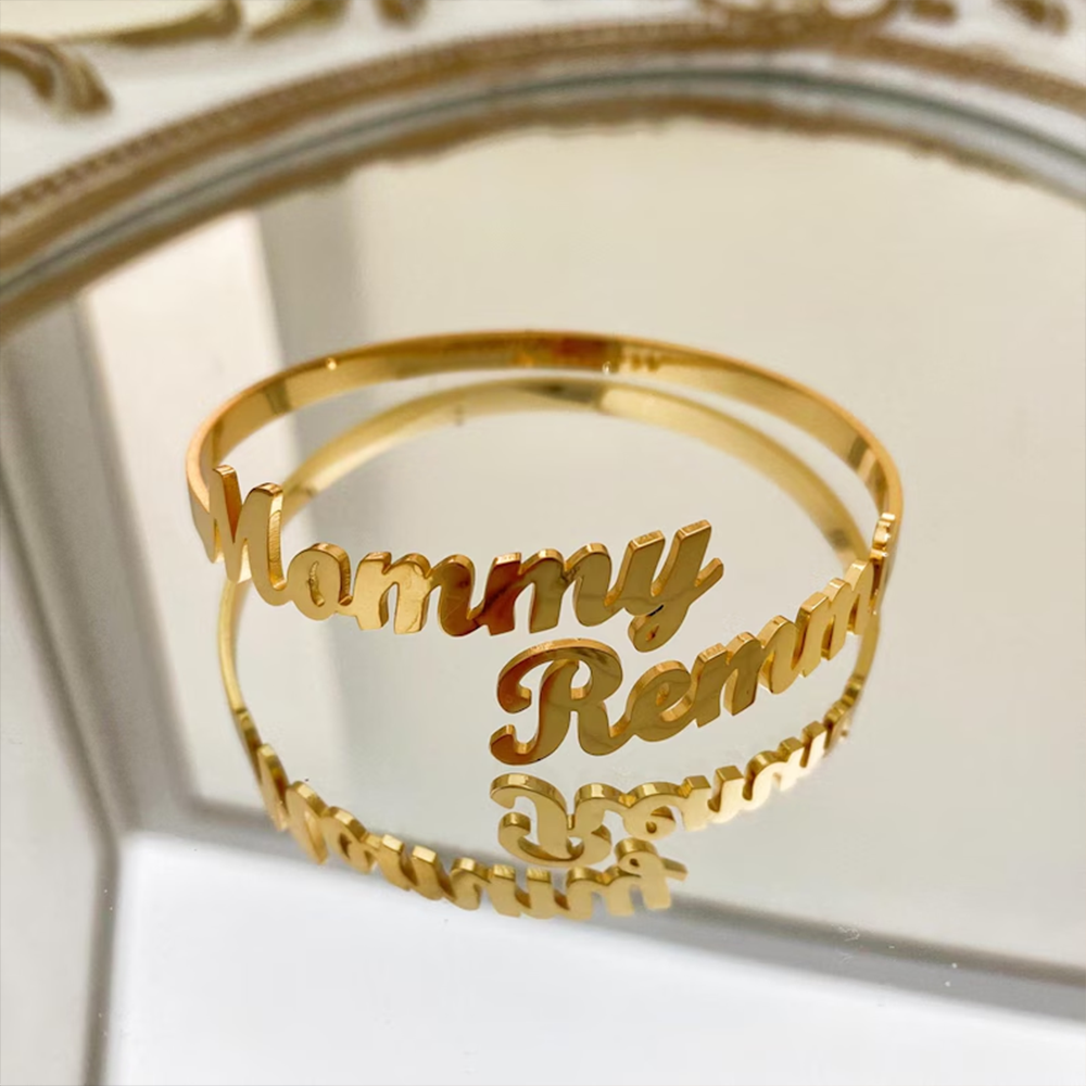 Customize Two Name Bracelets,  - Rose Gold Bracelet review and price
