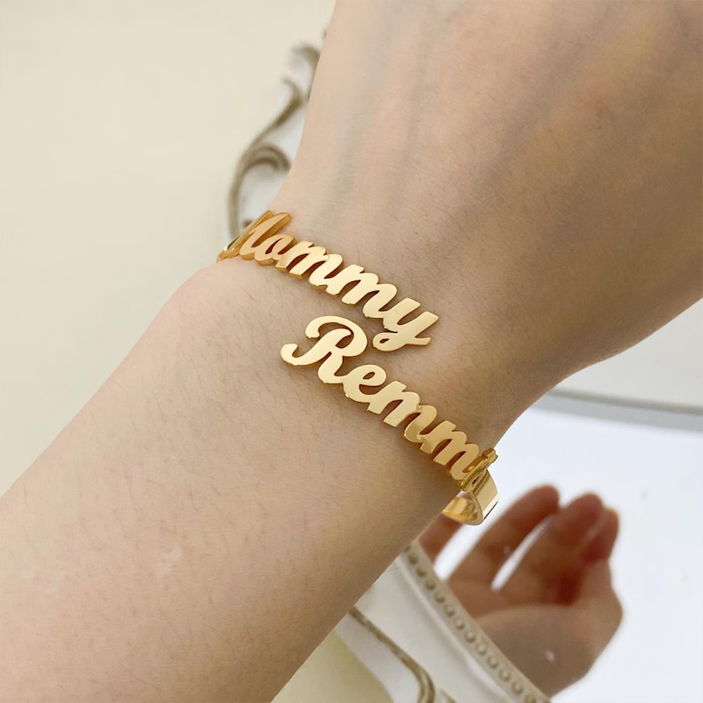 Customize Two Name Bracelets,  - Rose Gold Bracelet review and price