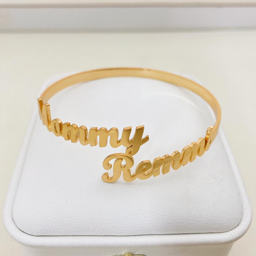 Customize Two Name Bracelets,  - Rose Gold Bracelet review and price