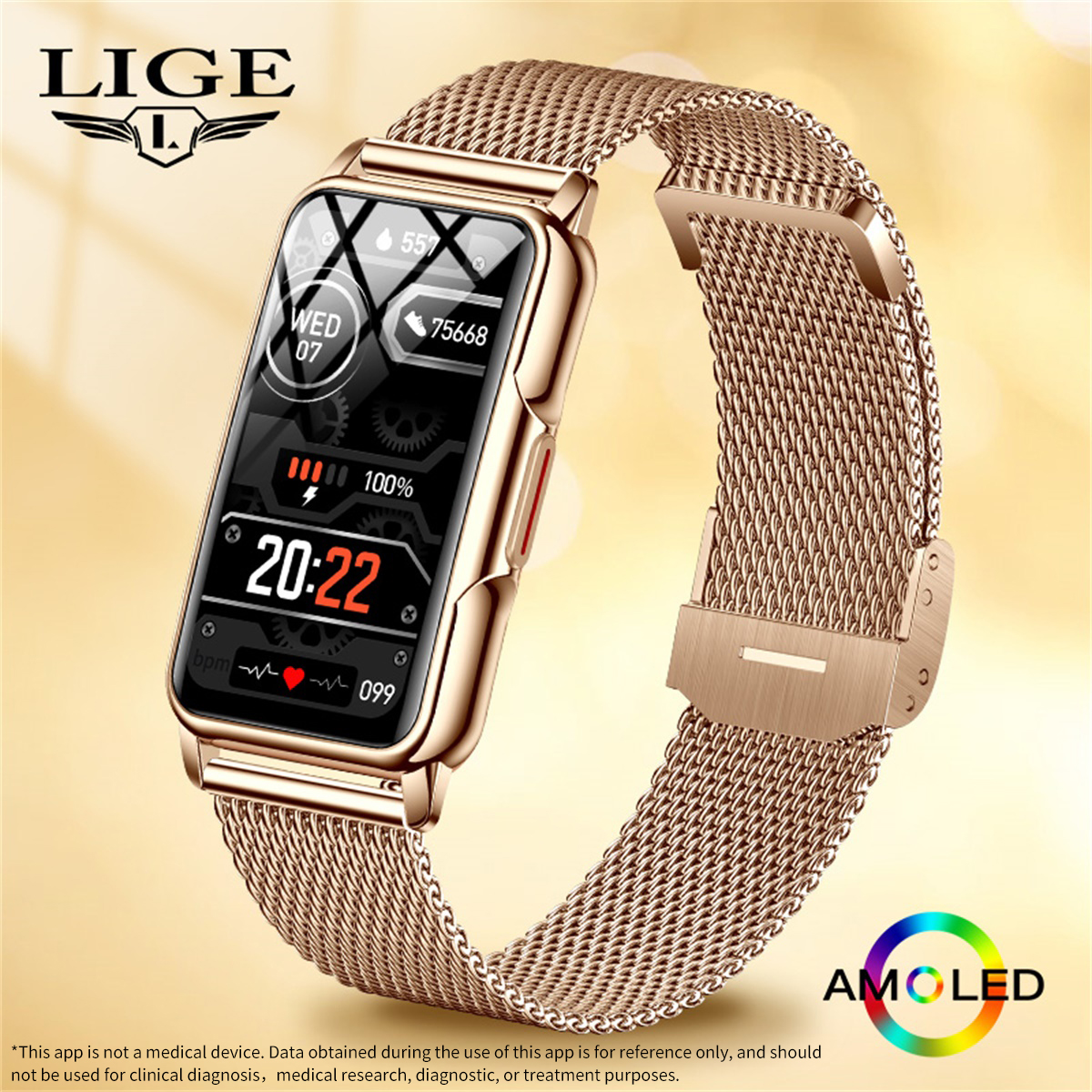 LIGE Smart Watch Men Women Fit - Jewellery Watch review and price
