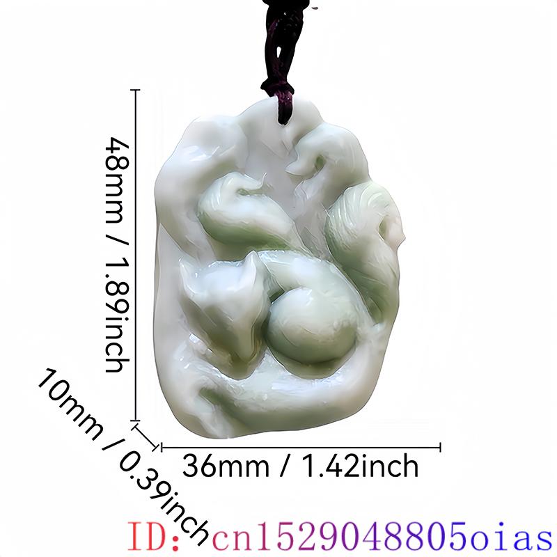 Natural Real Jade Fox Pendant  - Luxury Gifts Jewelry & Watches Namfleg Mostar review and price