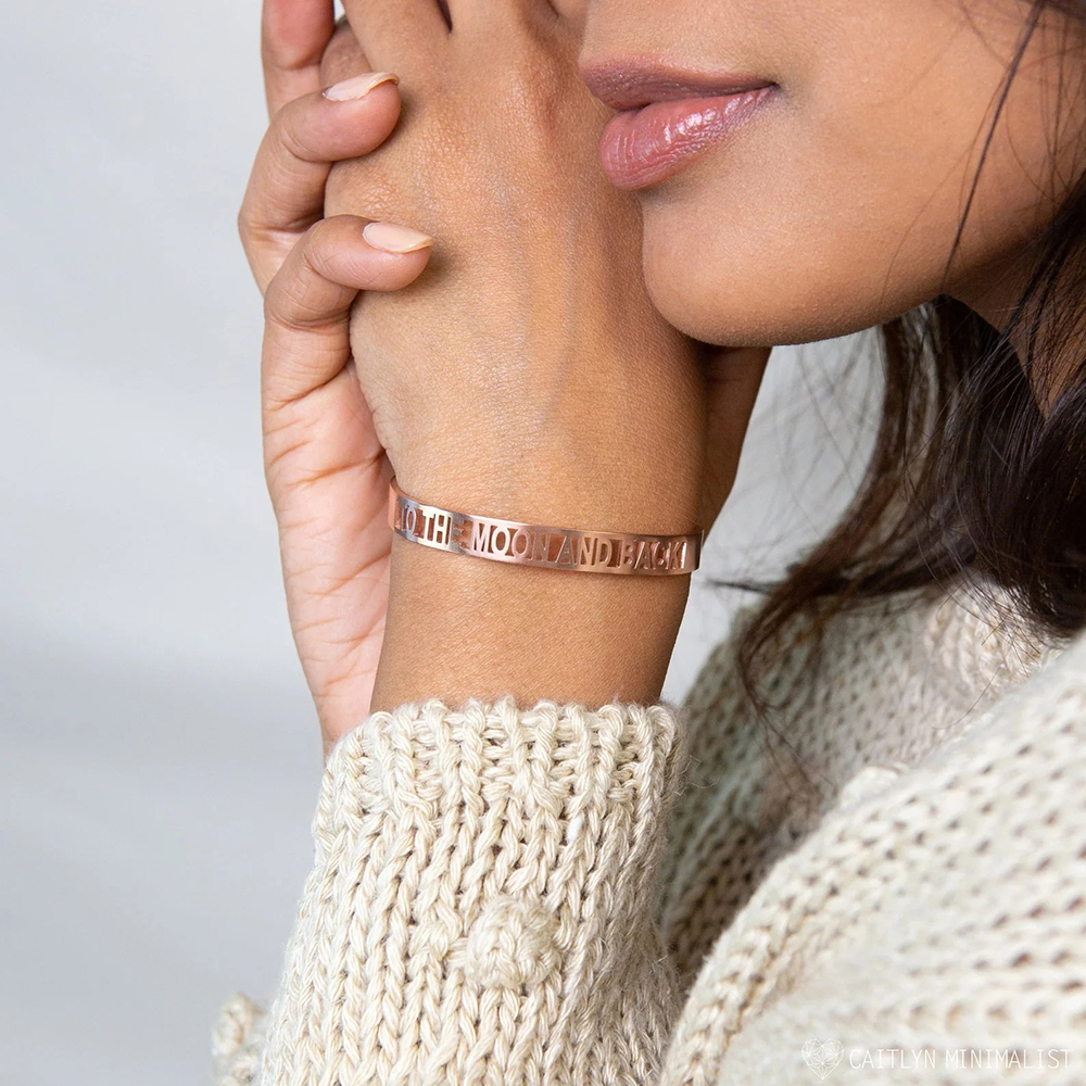 Custom Name Hollow Stainless S - Rose Gold Bracelet review and price